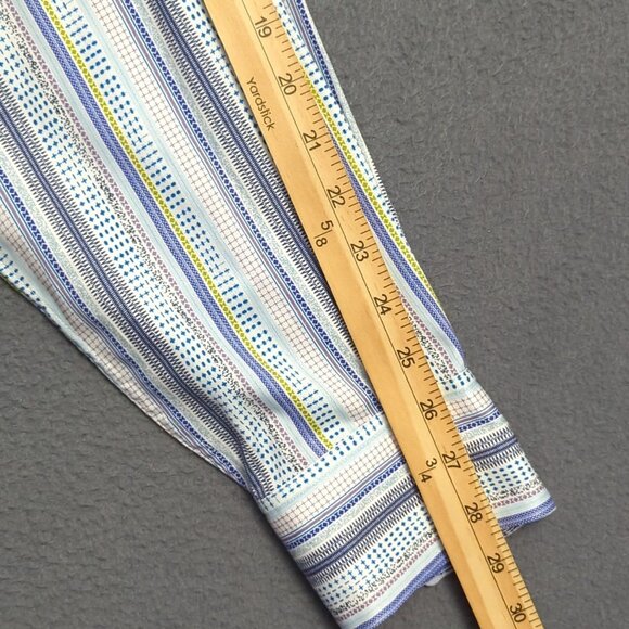 Robert Graham Shirt Men's 2XLT Tall Multicolor Flip Cuff Long Sleeve Button Up - Picture 7 of 11